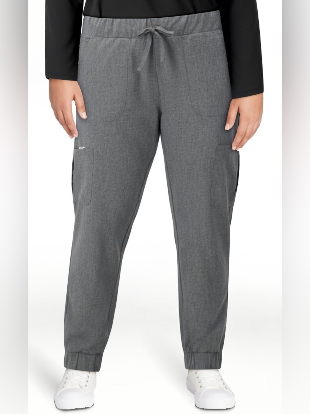 NWT Hanes Women’s Charcoal Gray Cargo Jogger Pants